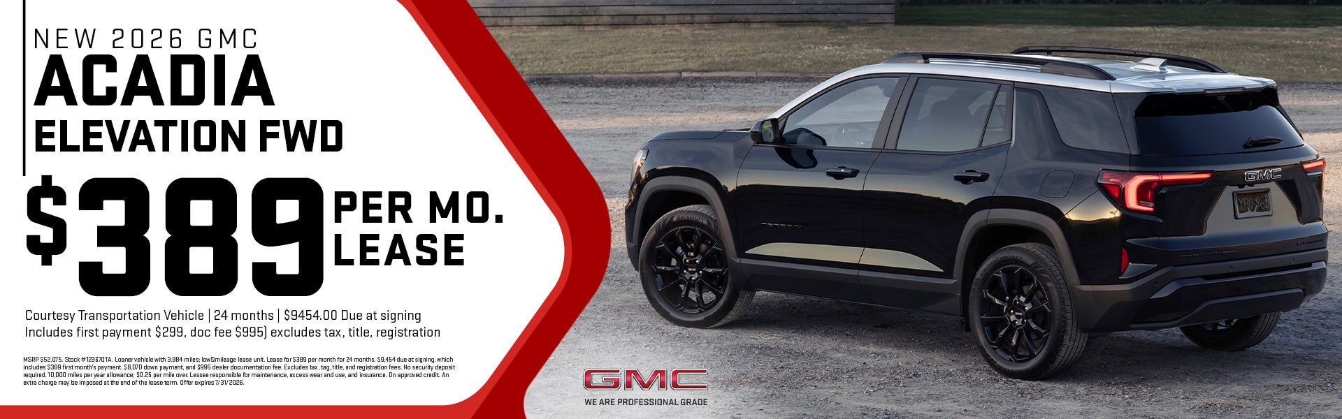 2026 GMC ACADIA