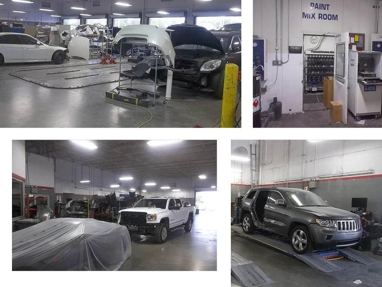 Collage of Williamson Auto Collision Center images
